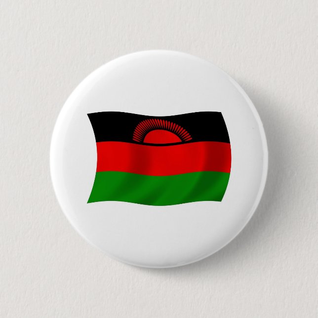 Schaltfläche für Malawi-Flagge Button (Vorderseite)