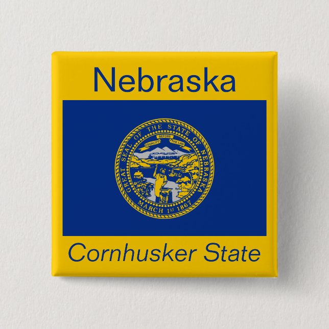 Schaltfläche für Nebraskan Button (Vorderseite)