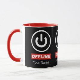 Schaltfläche für Offline-Power zum Entspannen oder Tasse