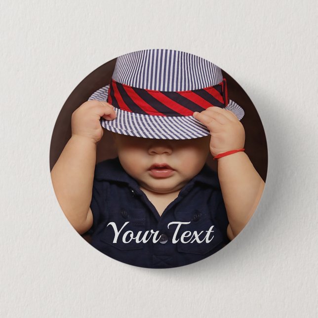 Schaltfläche für personalisiertes Baby-Foto Button (Vorderseite)