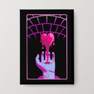 Schaltfläche "Für Sie bluten" für ästhetische Pixe Button