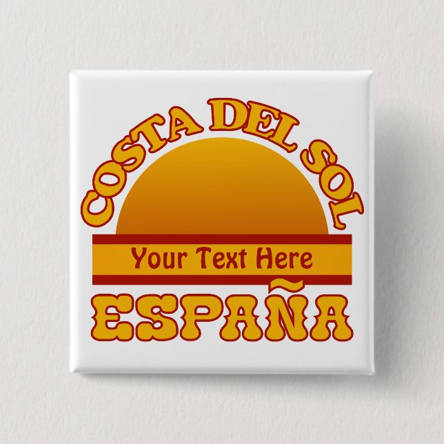 Schaltfläche für SPANIEN Costa Del Sol Button (Vorderseite)