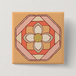 Schaltfläche für traditionelle koreanische Muster Button