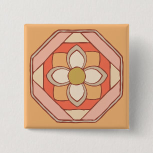 Schaltfläche für traditionelle koreanische Muster Button