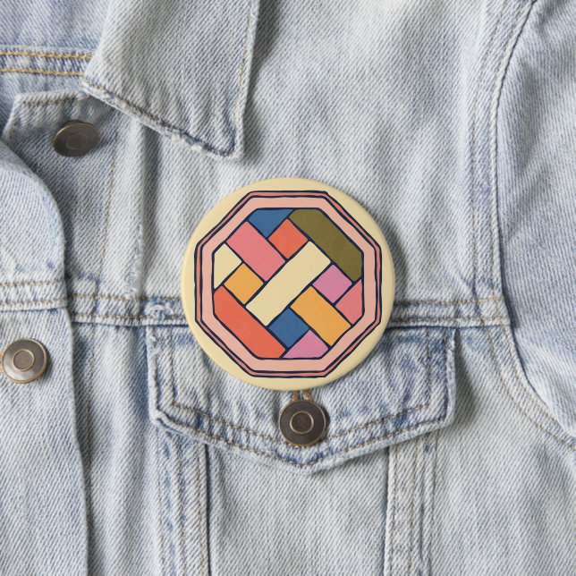 Schaltfläche für traditionelle koreanische Muster Button (Beispiel)