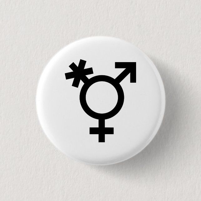 Schaltfläche für Transgender-Symbol Button (Vorderseite)