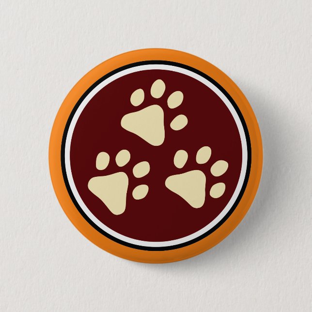 Schaltfläche für Tripawds-3-Paw-Logo Button (Vorderseite)