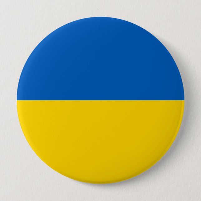 Schaltfläche für ukrainische Flagge (Ukraine) Button (Vorderseite)