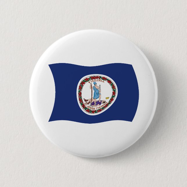 Schaltfläche für Virginia-Flagge Button (Vorderseite)
