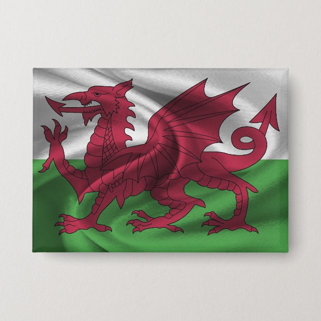 Schaltfläche für Wales Button (Vorderseite)