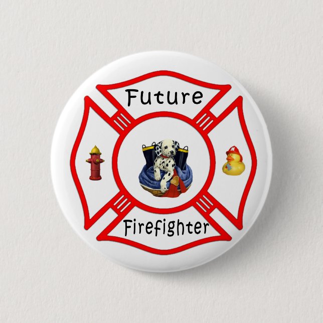 Schaltfläche "Future Firefighter Baby" Button (Vorderseite)