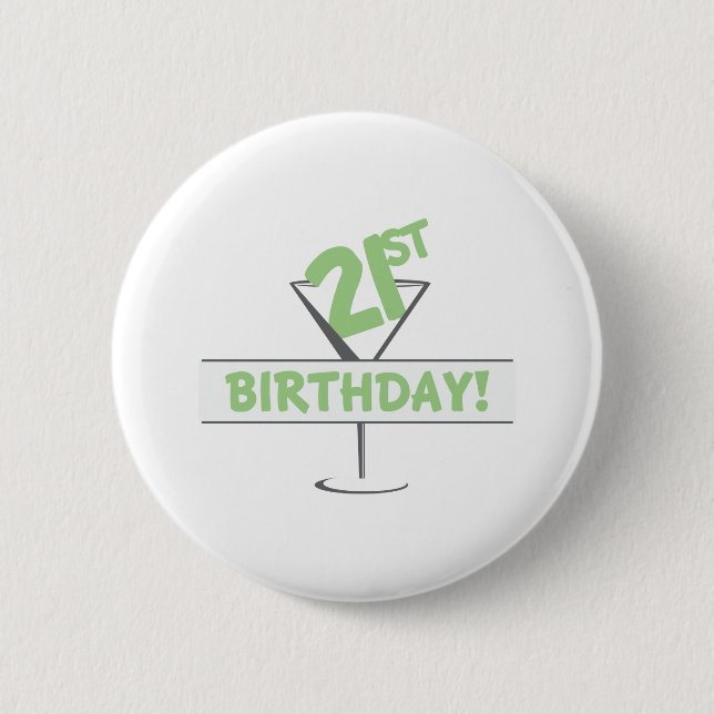 Schaltfläche Geburtstag 21 Button (Vorderseite)