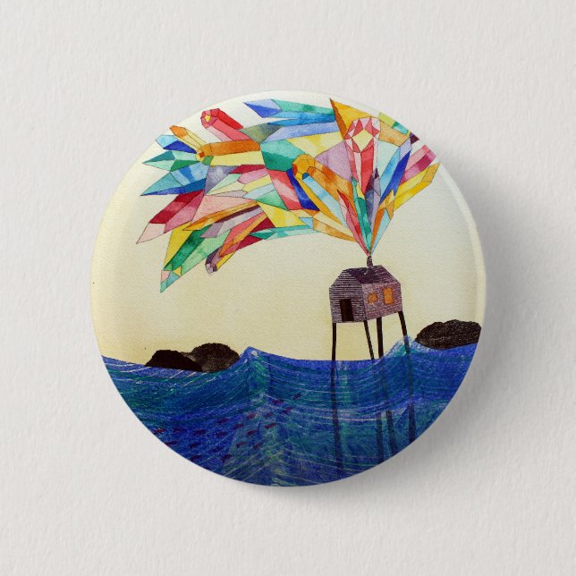 Schaltfläche Gem House 4 Button (Vorderseite)