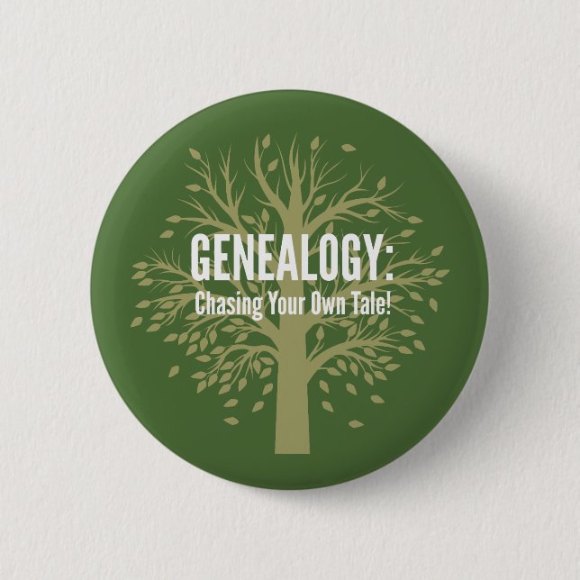 Schaltfläche Genealogie (grün) Button (Vorderseite)