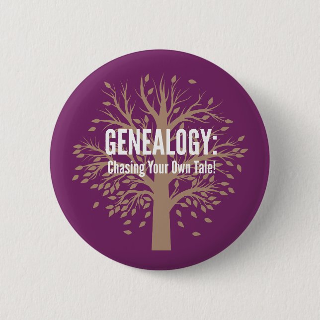 Schaltfläche Genealogie (Lila) Button (Vorderseite)