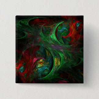 Schaltfläche "Genesis Green Abstrakt Art" (Quadrat Button