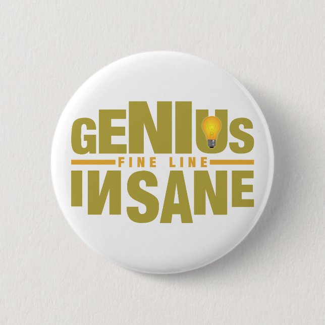 Schaltfläche "GENIUS VS INSANE" Button (Vorderseite)