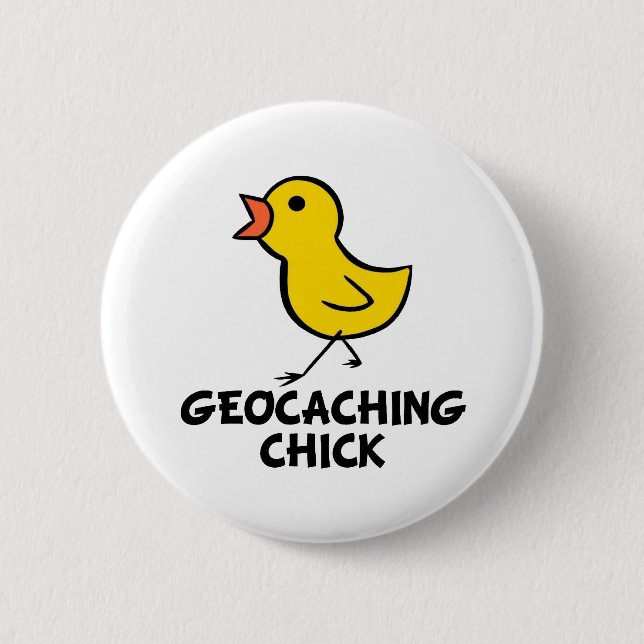 Schaltfläche Geocaching Chick Button (Vorderseite)