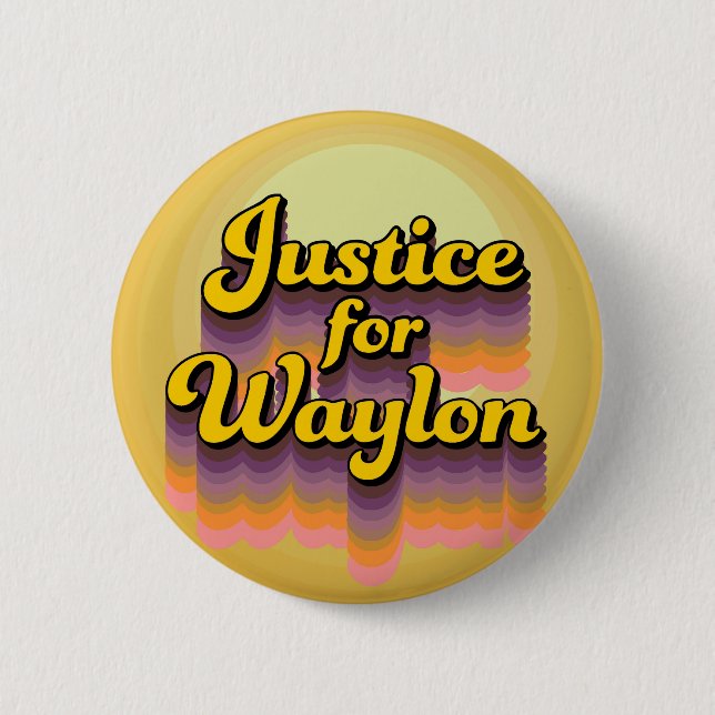 Schaltfläche "Gerechtigkeit für Waylon Cuevas" Button (Vorderseite)
