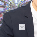 Schaltfläche "Geschäftsname" und "Logo" Button<br><div class="desc">Square-Taste, die Sie anpassen können, um Ihren Firmennamen und Ihr Logo. Sie können diesen Knopf als einheitliches Zubehör Ihrer Mitarbeiter verwenden. Sie können es auch als Verpackungszubehör verwenden. Sie können es auch in Ihr Marketing aufnehmen, um Ihr Unternehmen zu werben oder Ihren Namen für Ihre Kunden zu fördern. Schaltfläche, die...</div>