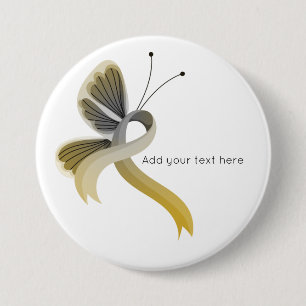 Schaltfläche "Gold and Silver Awareness Ribbon But Button