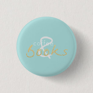 Schaltfläche "Gold Sparkasse Kaffee und Bücher" Button