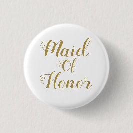 Schaltfläche Gold Trauzeugin Button