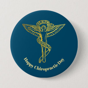 Schaltfläche "Goldene Chiropraktische Kontur" Button