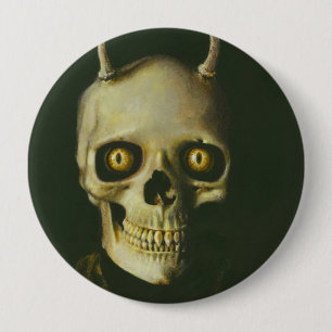 Schaltfläche "Gothic Devil Skull" Button