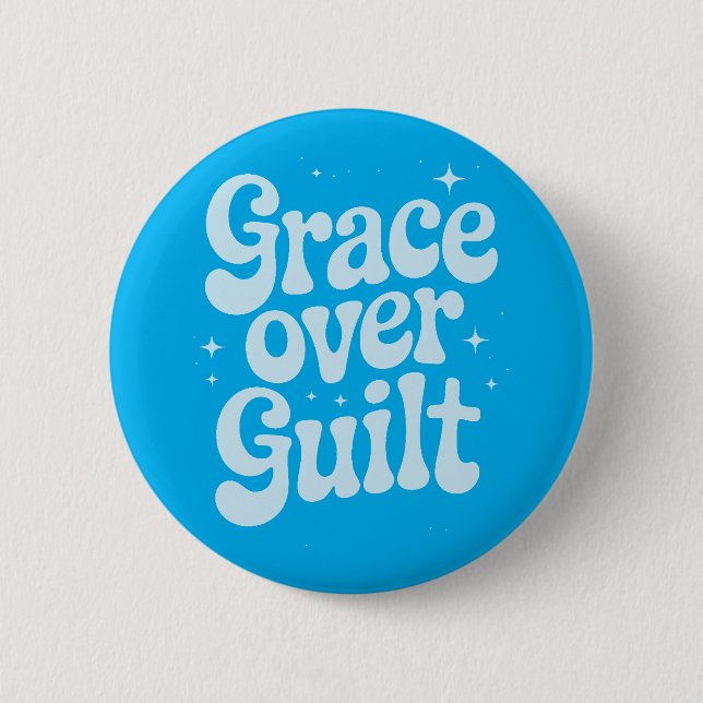 Schaltfläche "Grace Over Guilt Retro" Button (Vorderseite)