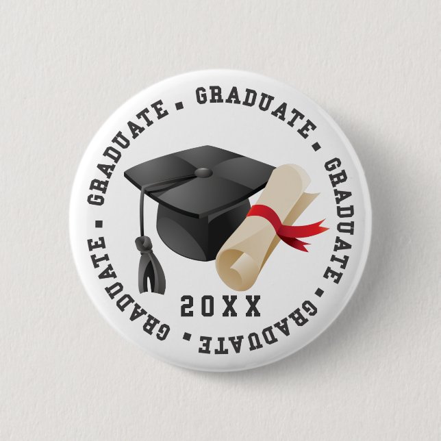 Schaltfläche Grad Hat und Grad Button (Vorderseite)