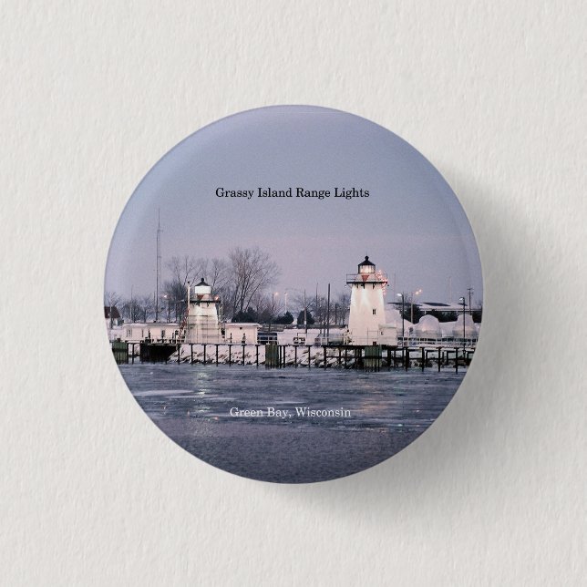 Schaltfläche "Grassy Island Range Lights" Button (Vorderseite)