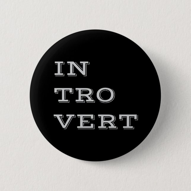 Schaltfläche Gray Introvert Button (Vorderseite)