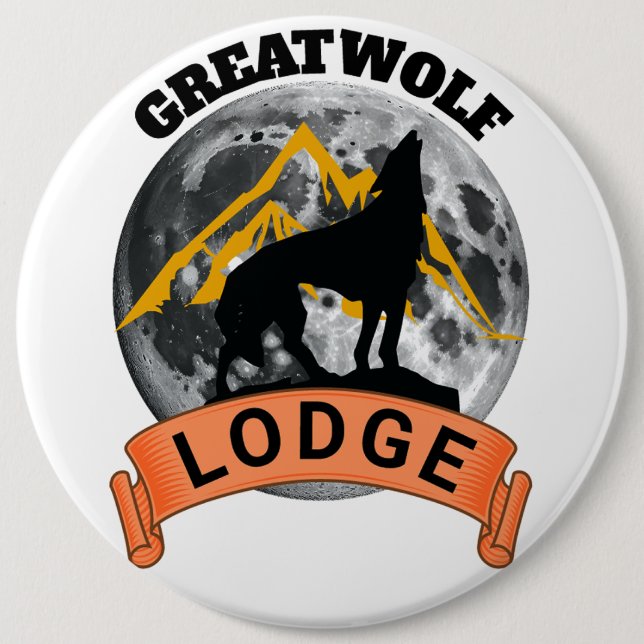 Schaltfläche "Great Wolf Lodge" Button (Vorderseite)