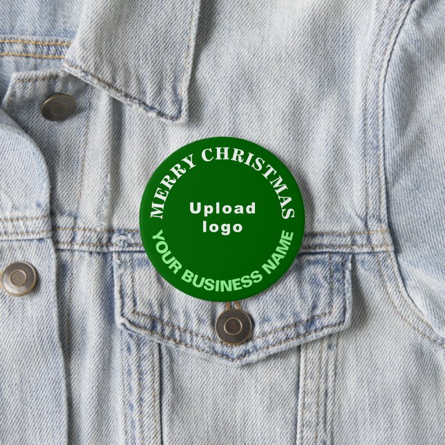 Schaltfläche "Green Christmas Business Round" Button (Beispiel)