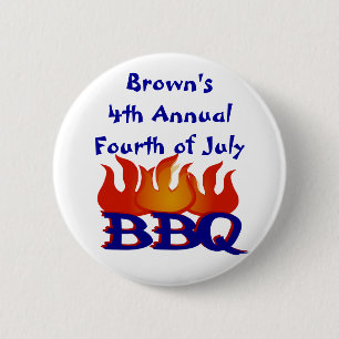 Schaltfläche "GRILLEN des personalisierten Amerika Button