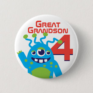 Schaltfläche "Großer Großer Großer Alien" Button