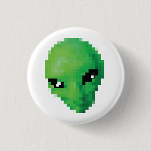 Schaltfläche "Grüne Alien" Button