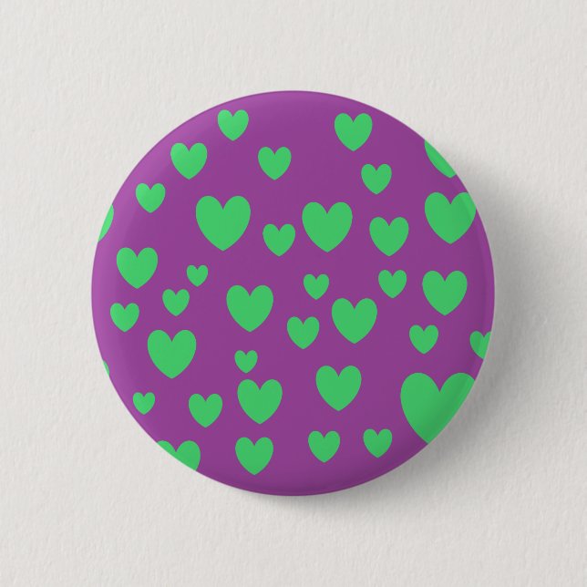 Schaltfläche "Grüne Herzen" Button (Vorderseite)