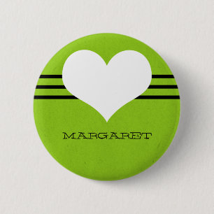 Schaltfläche "Grüne Moderne Herz" Button