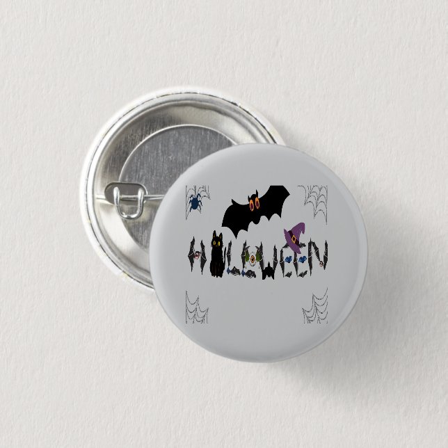 Schaltfläche Halloween Button (mehrere Farben) (Vorne & Hinten)