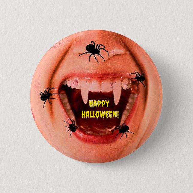 Schaltfläche Halloween Spiders Button (Vorderseite)