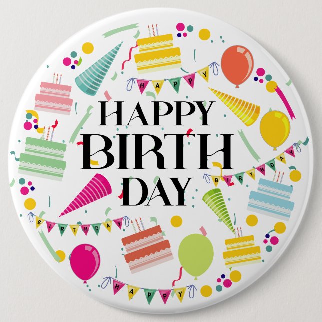Schaltfläche "Happy Birthday Celebration" Button (Vorderseite)