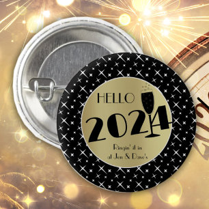 Schaltfläche "Hello 2024 New Years" Button