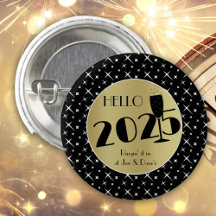 Schaltfläche "Hello 2025 New Years"