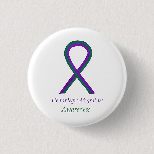 Schaltfläche "Hemiplegile Migräne - Sensibilisieru Button (Vorderseite)