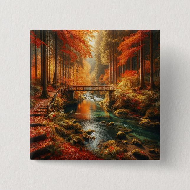 Schaltfläche "Herbstlandschaft" Button (Vorderseite)