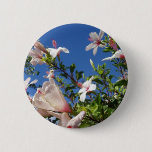 Schaltfläche Hibisken-Blume Button