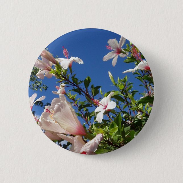 Schaltfläche Hibisken-Blume Button (Vorderseite)