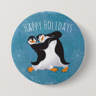 Schaltfläche "Holiday Dancing Penguins" Button